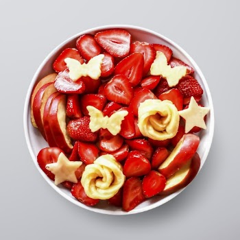 Red fruit bowl sticker, food | Free PSD - rawpixel