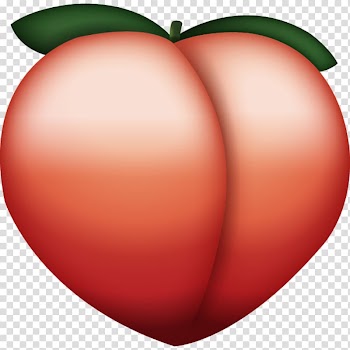 Red fruit emoji , T-shirt Emoji Peach Sticker Redbubble, apricot transparent background PNG clipart