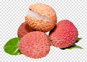 Red fruits, Lychee India, Lychee transparent background PNG clipart