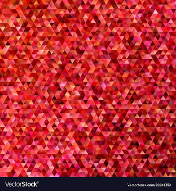 Red geometric polygonal regular triangle tile vector image