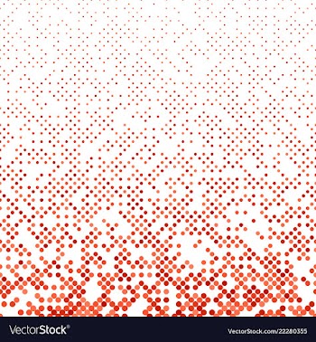 Red geometrical abstract dot pattern background vector image