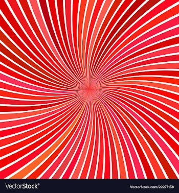 Red geometrical abstract vortex background from vector image