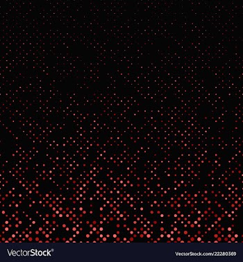 Red geometrical dot pattern background from small vector image