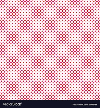 Red geometrical seamless square pattern vector image