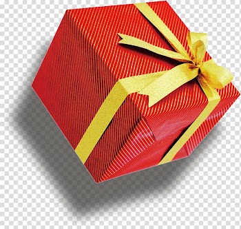 Red Gift Box Ribbon, Gift transparent background PNG clipart