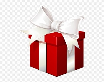 Red Gift Box With White Bow Transparent Png Image - Red Gift Box Png