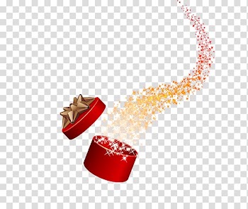 Red Gift, gift box transparent background PNG clipart