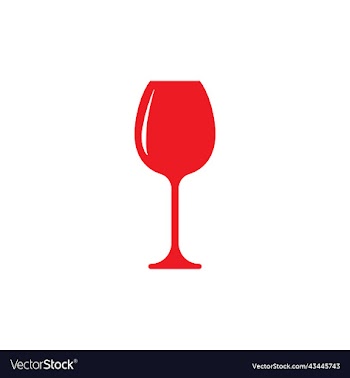 red goblet glass icon