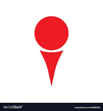 red golf ball solid icon