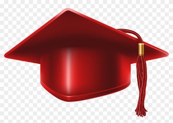 Red Graduation Cap Clip Art Image - Red Graduation Cap Png