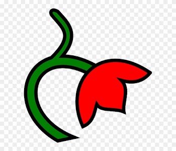Red, Green, Leaf, Flower, Down, Color, Plant - Clip Art