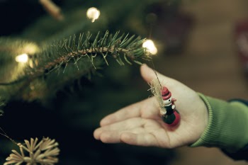 Red Green Snow Decor