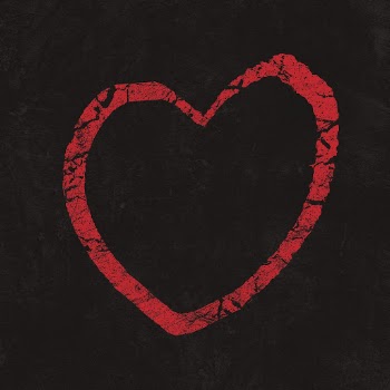 Red grunge heart clipart, black | Free PSD - rawpixel