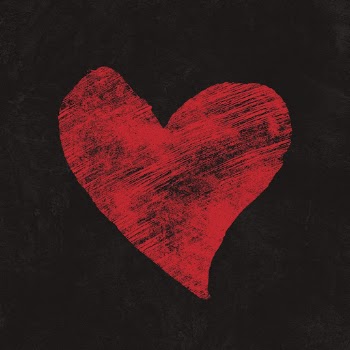 Red grunge heart clipart, black | Free PSD - rawpixel