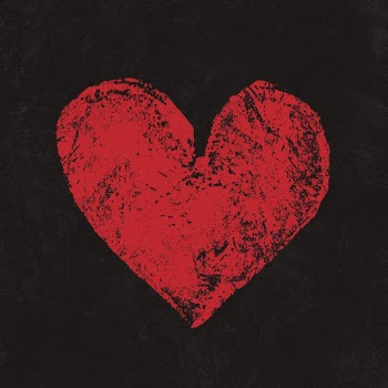 Red grunge heart clipart, black | Free PSD - rawpixel