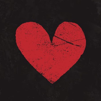 Red grunge heart clipart, black | Free Vector - rawpixel