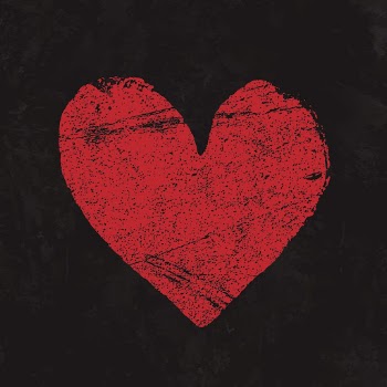 Red grunge heart clipart, black | Free Vector - rawpixel