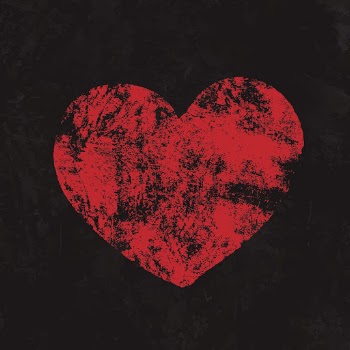 Red grunge heart clipart, black | Free Vector - rawpixel