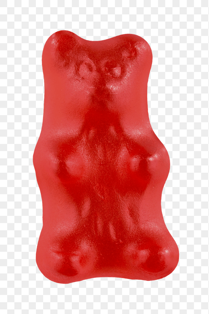 Red gummy bear png sticker, | Free PNG - rawpixel