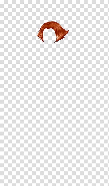Red hair illustration transparent background PNG clipart