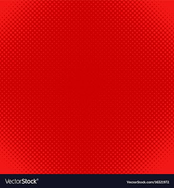 Red halftone dot pattern background - design from vector image