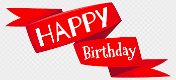 Red Happy Birthday Banner PNG Image | Gallery Yopriceville - High ...