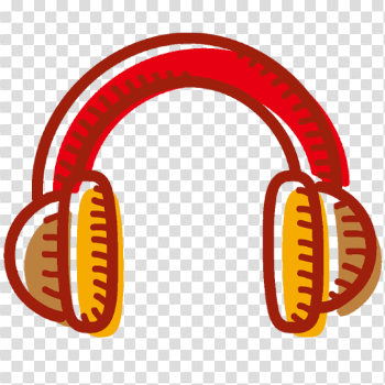 Red Headphone PNG Image