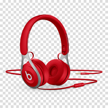 Red Headphone PNG Image Background