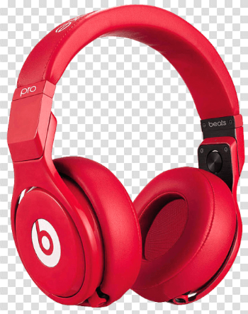 Red Headphone Transparent Image