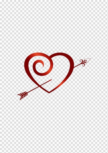 Red heart and arrow illustration, Canada Love, love transparent background PNG clipart