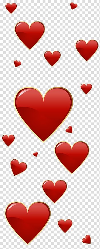 Red heart artwork, Heart Icon , Valentine Red Hearts transparent background PNG clipart