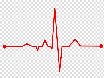 Red heart beat illustration, Electrocardiography Heart rate Pulse, heart attack transparent background PNG clipart