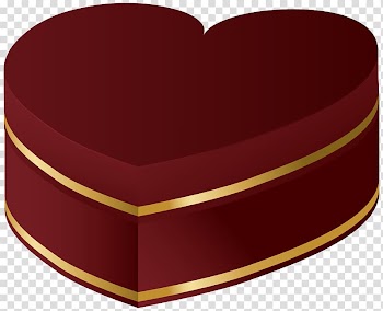 Red heart box , Heart Valentine's Day Sweet sixteen Birthday , Red and Gold Heart Gift transparent background PNG clipart