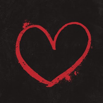 Red heart brush clipart, black | Free PSD - rawpixel