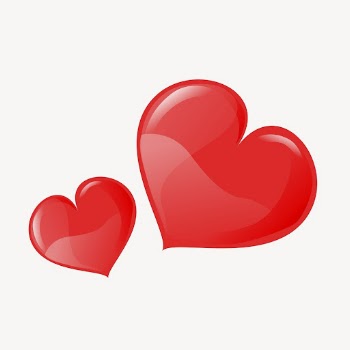 Red heart clipart, Valentine's Day | Free Vector - rawpixel