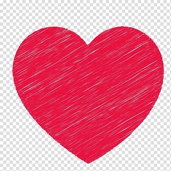 Red Heart Euclidean , Hand-painted red heart transparent background PNG clipart