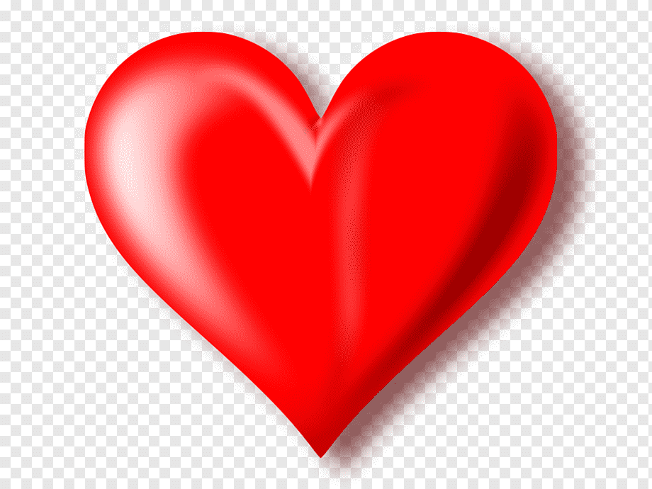 red heart illustration, Heart, 3D Red Heart Background, love, color, diagram png
