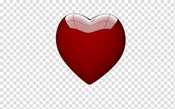 Red heart illustration, Heart Animation footage, Heart With Background transparent background PNG clipart