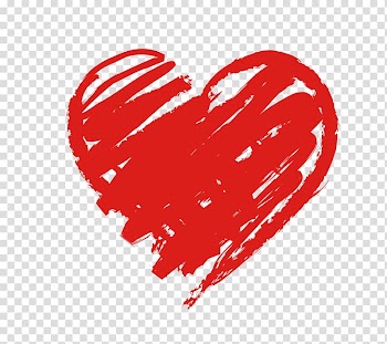 Red heart illustration, Heart Love Desktop , chalk transparent background PNG clipart