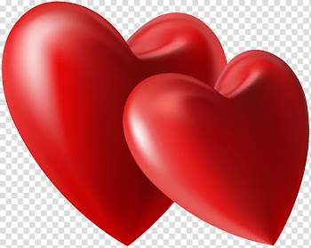 Red heart illustration, Heart Valentines Day Love , Two Hearts transparent background PNG clipart