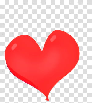 Red heart illustration transparent background PNG clipart