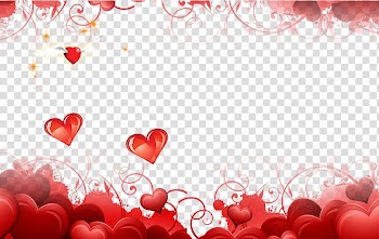 Red heart illustration, Valentine's Day White Day Lantern Festival Qixi Festival Christmas, heart transparent background PNG clipart