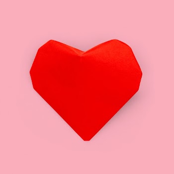 Red heart paper hand craft element | Free stock illustration | High Resolution graphic