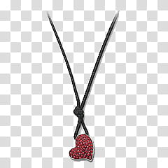 Red heart pendant transparent background PNG clipart
