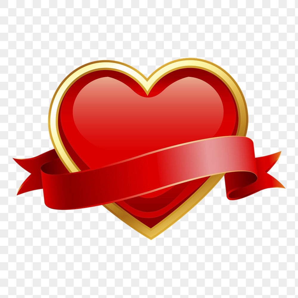 Red heart png sticker, Valentine's | Free PNG - rawpixel