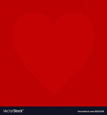 Red heart shaped background from hearts - pattern vector image