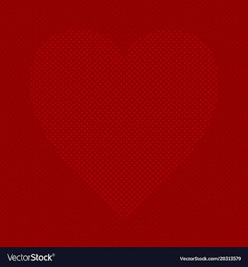 Red heart shaped background from hearts - pattern vector image