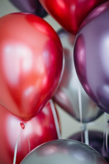 Red Heart Shaped Balloon in Close Up Photography