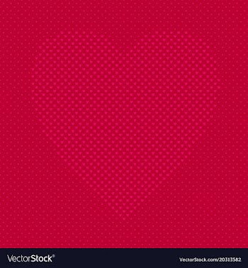 Red heart shaped love concept background design vector image