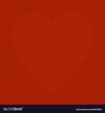 Red heart shaped love concept background design vector image
